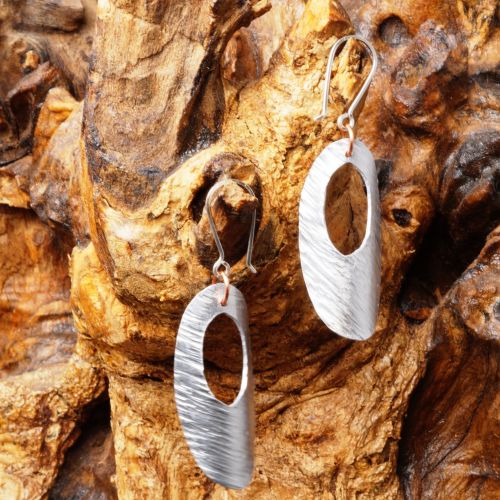 Handmade aluminum geometric earring collection